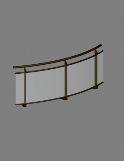 Railing system with gap under the handrail - BE298-V